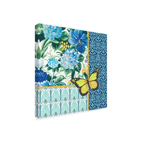 Jean Plout 'Summer Spring Florals Swatch' Canvas Art,14x14